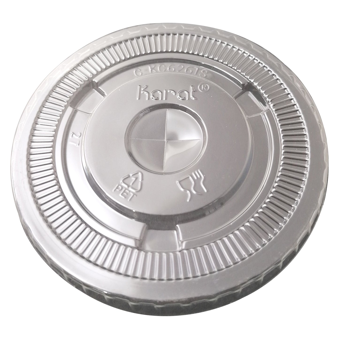 C-KC626TS-NH Flat Lid For 12-24 oz W/Hole